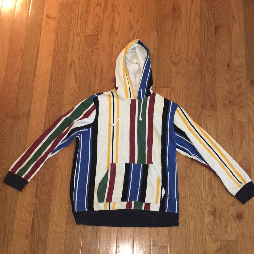 Pacsun Multicolored Striped Hoodie